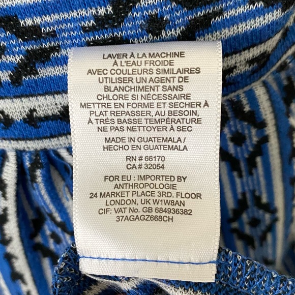 Anthropologie Maeve Lazuli Aztec Dress Size 2 - Picture 8 of 11